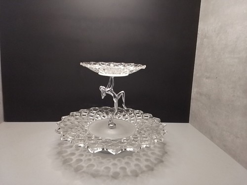 Art deco glass cake - art, stand