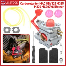 Carburetor For McCulloch Blower MAC GBV325 M325 M320 MC200VS 545081855 Fuel Line