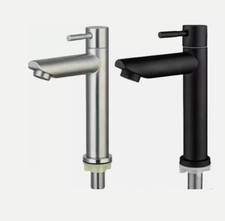 Water Saving Zinc Alloy Single Hole Cold Tap for Bathroom Wash Basin 1pc