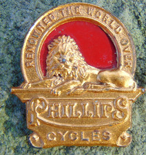 Phillips Cycles Bicycle Dealer Lapel Metal Pin Badge Original