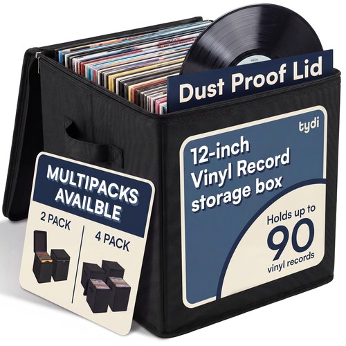 Vinyl record storage box - vinyl,
