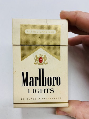 Vintage old empty cigarette - old,
