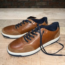 BNWT Dune Torino Trainer Shoes Tan / Navy Size 9 /43