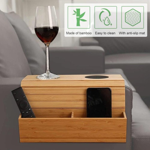 Foldable wooden sofa arm tray - foldable,