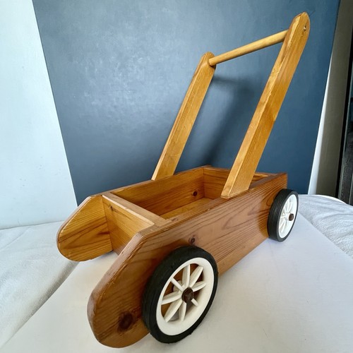 Vintage wooden toy walker - vintage, /