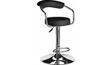 Home Executive X 2 Gas Lift Bar Stool - Black 2 Set Chairs
