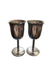 Pair Vintage Stainless Steel