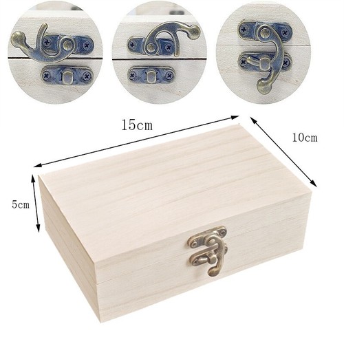 Blank wooden box with - 6x,