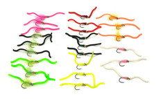 24 x Goldhead Squirmy Wormy Selection - Fly Fishing - Trout Fishing Flies