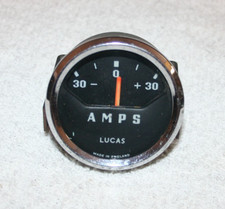 LUCAS + 30- Ammeter Gauge Fits