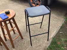 Hille Lab Style Stool-black/grey