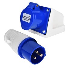 16 Amp 3 Pin Socket And Plug