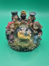Small Nativity Snow Globe Ceramic Christmas Decoration No Box