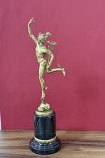 Bronze Hermes Statue Caduceus