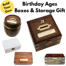 Birthday Ages Wooden Boxes