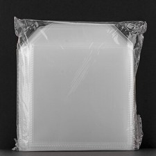 50 x CD DVD Clear Sleeves 100 Micron Plastic Wallet with Flap High Quality New