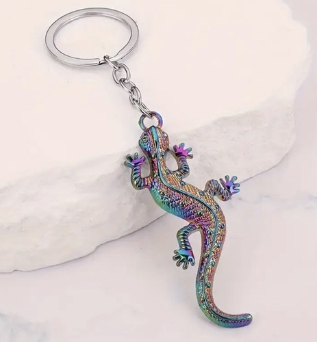 Multicoloured metal lizard - metal,