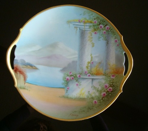Pickard hand painted - hand, vellum