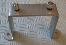 SPARE WHEEL CARRIER FOR 4" PCD WHEELS WITH 3/8" STUDS - GALVANIZED/TRAILER