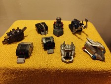 Bundle of 8 vintage Robot Wars pullback metal robot toys mini 1998 2002