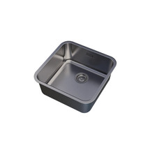 UKinox Single Bowl Polished Stainless Steel Undermount kitchen sink 400x400mm