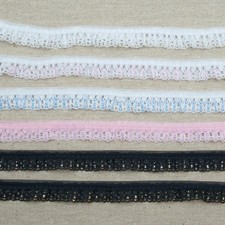 Narrow Gathered Frilled Lace