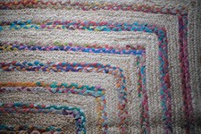 Handmade Kilim Natural Rug 242cm x 165cm