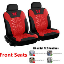 4Pcs Red Butterfly-Pattern Car