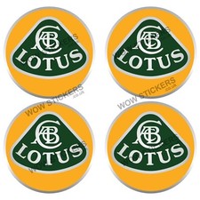Car sticker x4 Lotus 75x75mm