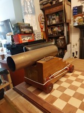 Handmade OOAK Bespoke NELSON HMS VICTORY Model Naval Ship Artillery Shell CANNON