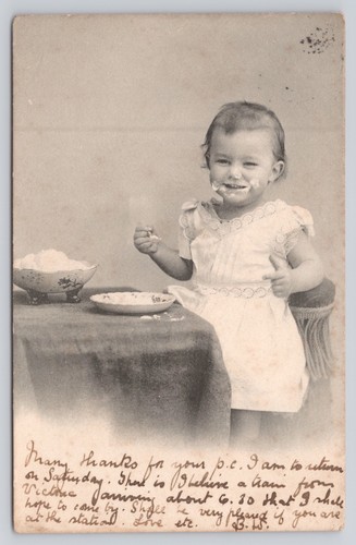 Antique real photo postcard - antique,