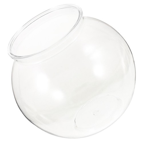 Clear plastic round fish bowl - round,