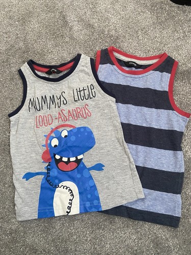 Boys sleeveless t shirts - 2,