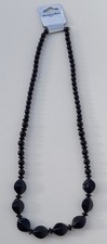 Jet Black Lucite Assorted Bead