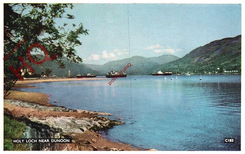 Picture postcard holy loch - holy,