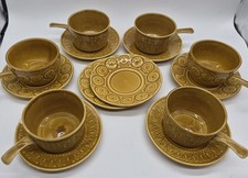 Vintage 1970's Set Mustard