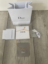 Dior Petit CD Necklace Gold-Finish Metal And Silver-Tone Crystals - Women