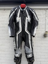Spyke Leather Motorcycle Suit Size 52 Great Condition