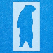 Baby Bear Playing Stencil: Mylar Airbrush Wall Art Painting Crafts 8, DIY