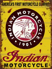Indian Motorcycle Metal SIGN