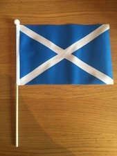 ST ANDREWS LIGHT BLUE Pack of 12 medium Hand Flags 9" x 6" 22cm x 15cm FLAG