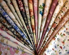 material scraps/offcuts/remnants - 20 different floral designs