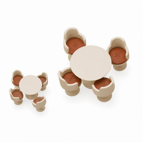Tulip table chairs set - &,