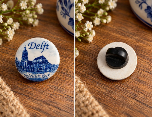 Delft nieuwe kerk blue white - nieuwe, &