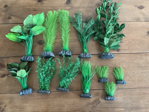 Aquarium artificial plants - aquarium, x12