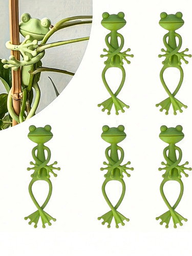 5pcs frog shaped - frog-shaped, plant