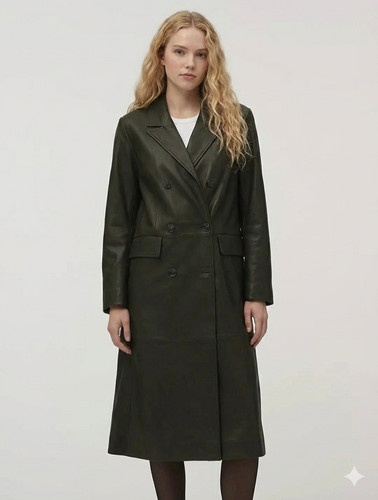 Women leather black handmade - leather,