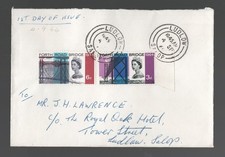 1964 Forth Road Bridge FDC. Ludlow, Salop First Day Cover. SG 659-660