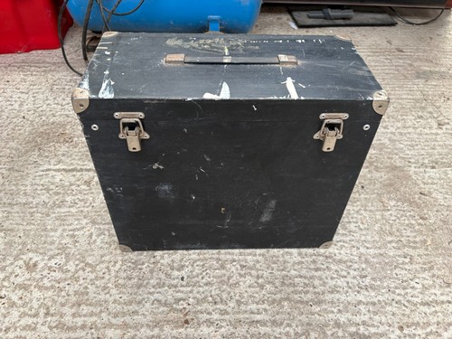 Black wooden storage box - wooden,