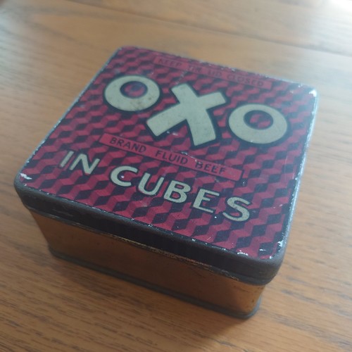 Oxo cubes tin vintage - oxo,